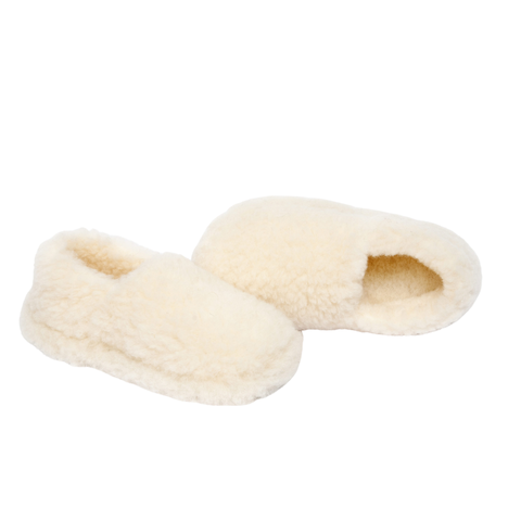 Chaussons en laine – Naturel