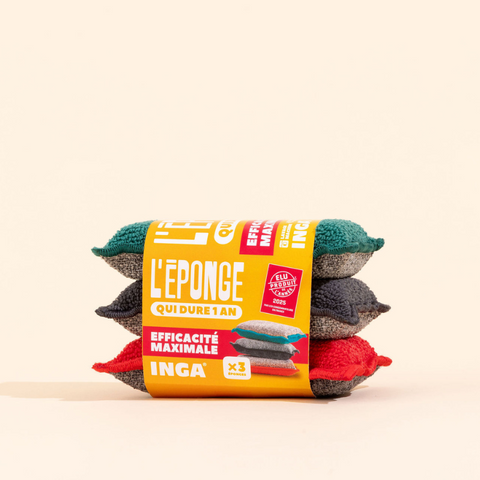 Pack de 3 Éponges Lavables