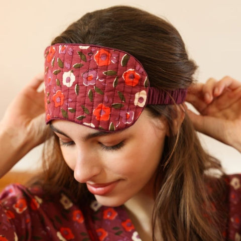 Masque de nuit Lila - Lison cabernet