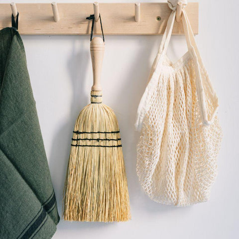 Brosse En Paille De Riz Avec Manche En Bois Redecker