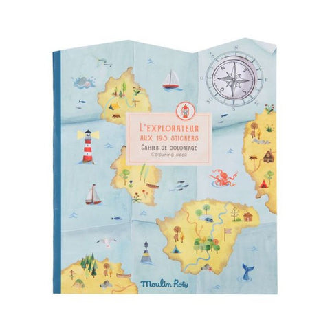 Cahier et stickers l'explorateur