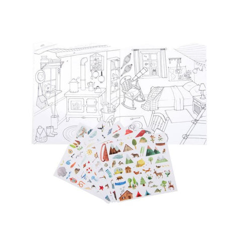 Cahier et stickers l'explorateur