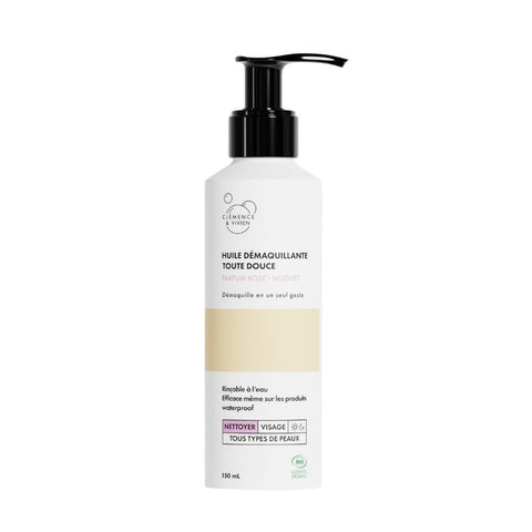 Huile Démaquillante Rinçable - Parfum Rose-Muguet