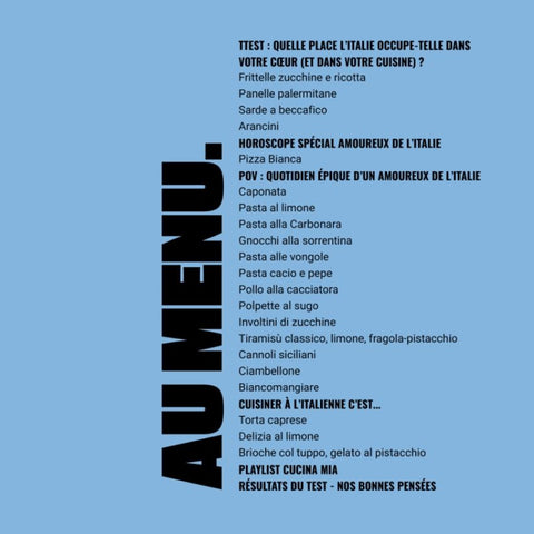 Livre de recettes - Cucina Mia