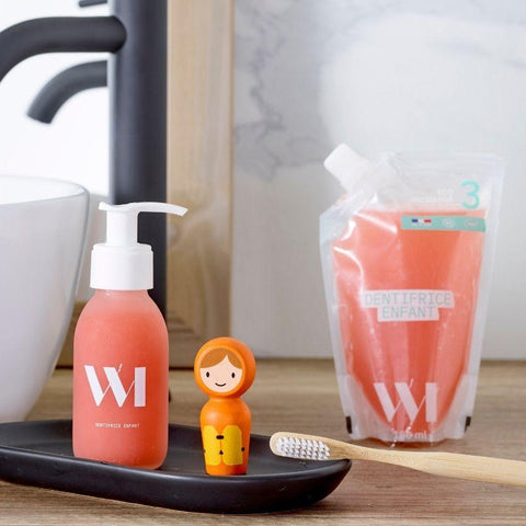 Dentifrice enfant à la fraise rechargeable 90ml What Matters
