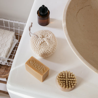 Éponge de bain en coton