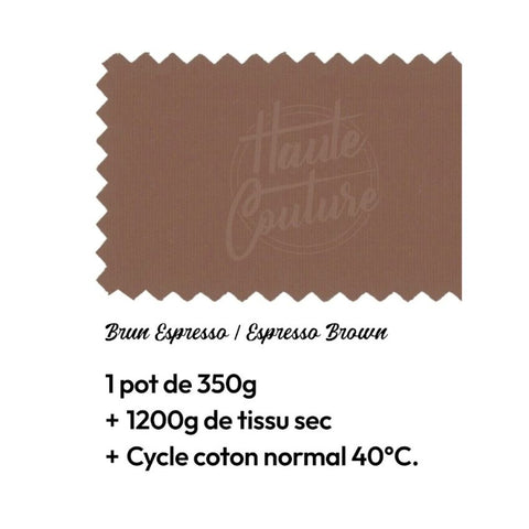 Teinture textile- Brun expresso