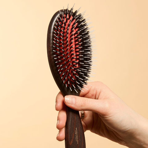 Grande brosse sanglier + picots - Démêlante et soin - Julie