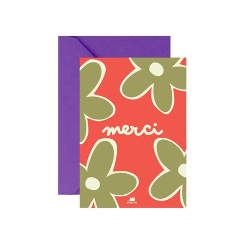 Carte "Merci Fleurs"