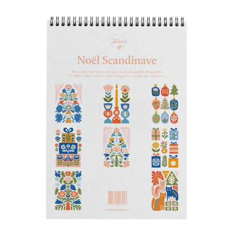Carnet de coloriage A4 - Noël Scandinave