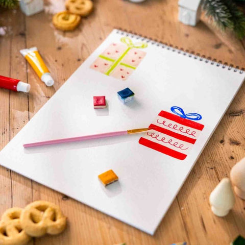 Carnet de coloriage A4 - Noël Scandinave