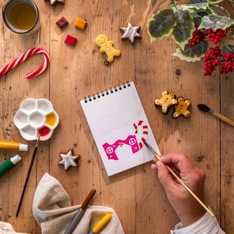 Carnet de coloriage A6 - Noël Gourmand