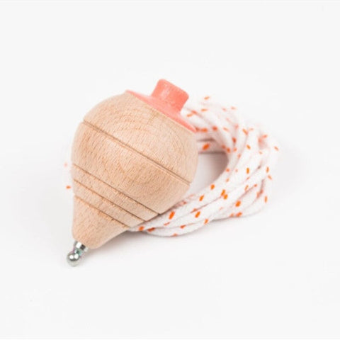 Mini toupie en bois - Corail