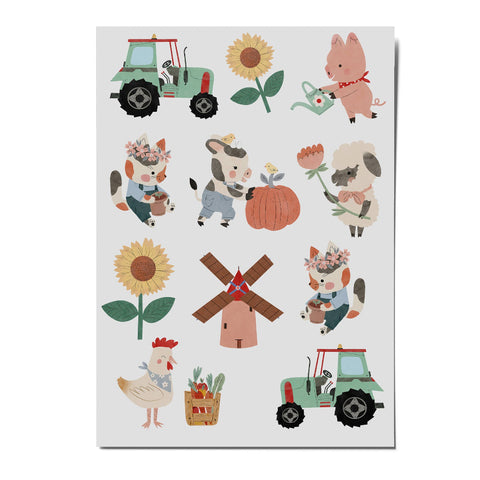 Tatouages bio pour enfants - Ferme