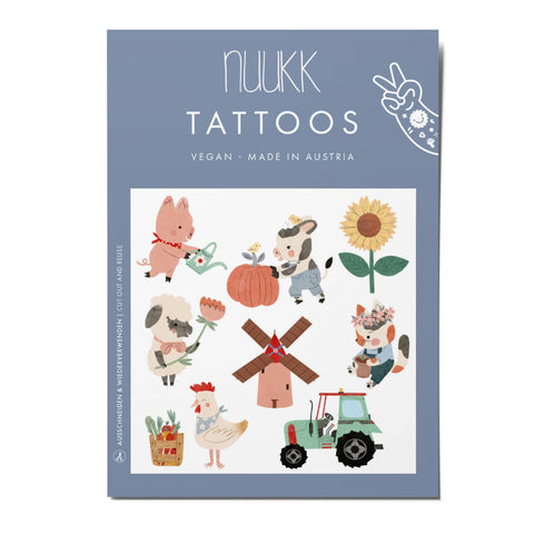 Tatouages bio pour enfants - Ferme