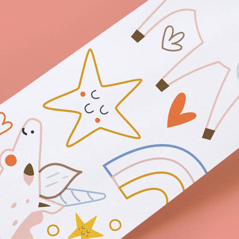Livre de coloriage à dérouler - Licornes