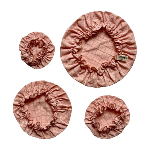 Set De 4 Charlottes Couvre-Plat - Fraise givrée