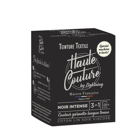 Teinture textile noir intense Haute Couture