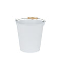 Seau en métal blanc 5 litres Redecker