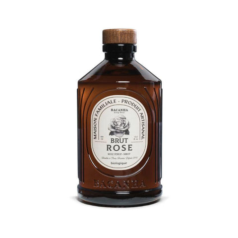 Sirop brut bio de rose Bacanha