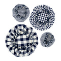 Set de 4 charlottes couvre-plat carreaux confiture navy wabi